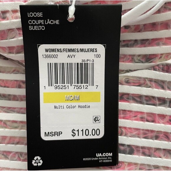 Under Armour Multi-Color 4-Way Stretch Pullover Hoodie Women’s Sz M (1366002) - Picture 12 of 16